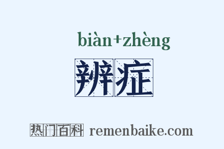 辨症是什么意思的图片